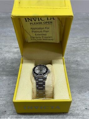 Invicta Angel Watch Womens OS Silver Excellent Crystal Bezel Stainless Steel